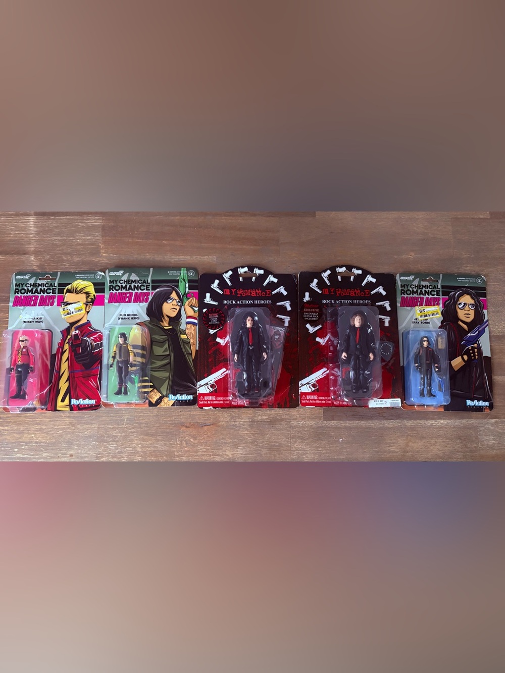 RARE My Chemical Romance Super7, Danger Days & Rock Action Heroes Limited Sealed